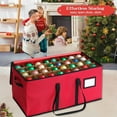 thumbnail image 6 of Detachable Christmas Ornament Storage Box - Multifunctional Stackable Ball Organizer Container with Handles, Holiday Decoration Holder Portable Tote for Baubles Tree Decorations Festive Supplies, 6 of 6