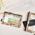 thumbnail image 4 of 2 Pack Flip Folders with Clear PVC Window Binder Pouches 3-Ring Binder Organizer for Office & Home Vintage Flowers and Hens, 4 of 6