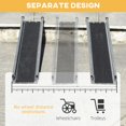thumbnail image 4 of Silver Aluminum Telescopic Wheelchair Ramp - 8ft Threshold Ramp for Home Steps, Mobility Scooters - 2 Pack, 600lb Capacity, 4 of 7
