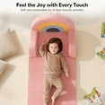 thumbnail image 3 of Toddler Sofa, 2-in-1 Kids Sofa, Easy to Move Toddler Chair, Toddler Beds for Gift, Rainbow, 3 of 9