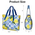 thumbnail image 3 of Tote Bag for Women - Lemon Shoulder Bag - Large Utility Work Duffle Bag with Zipper Handbag for Travel, Work, Sprots, 3 of 5