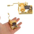 thumbnail image 1 of Safeglitz Hand-Cranked Music Box Mechanism Replacement - Gold Classic Piano, DIY Crafting & Repair, 1PC, 1 of 8