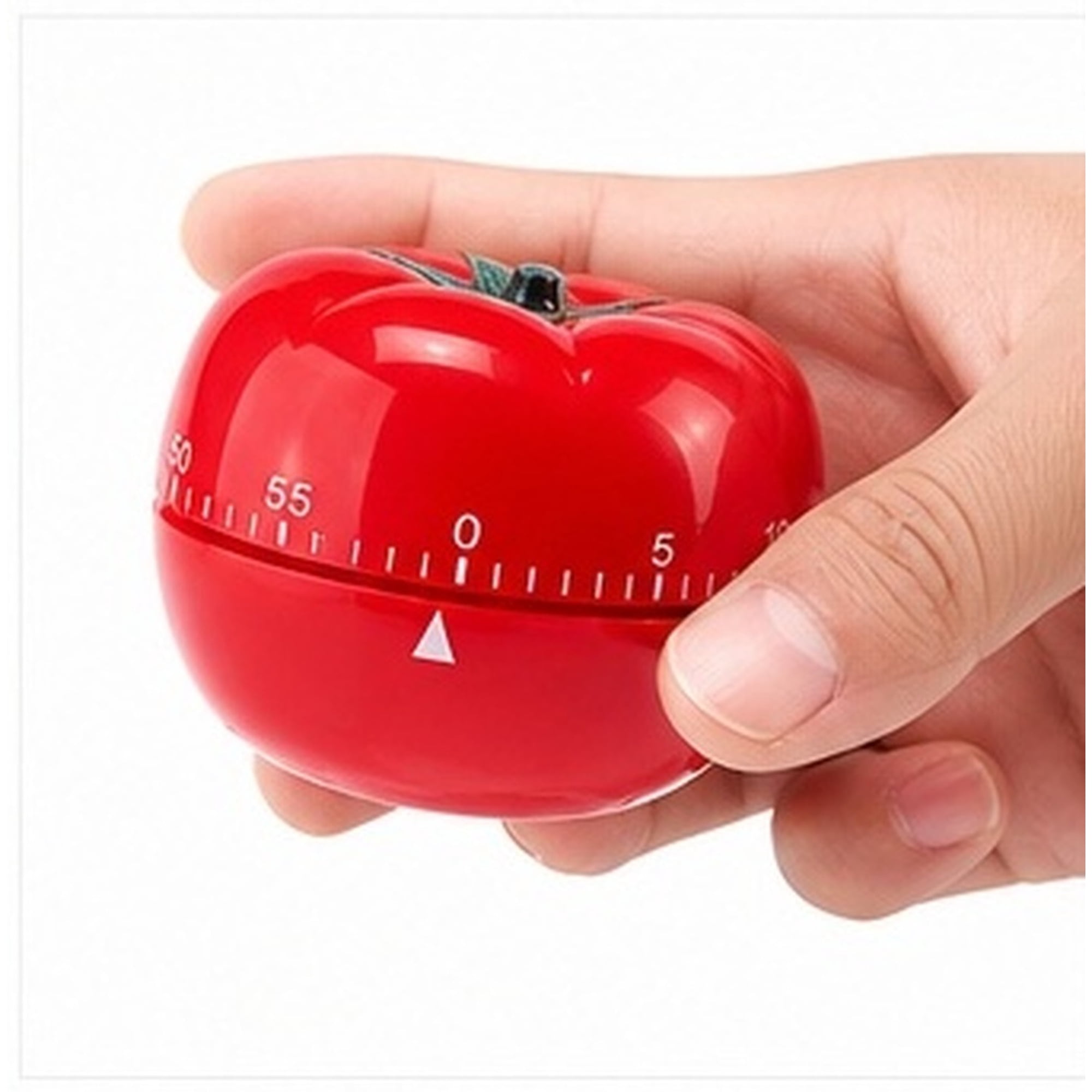 FELTECHELECTR 2Pcs Red Mechanical Cooking Timer Manual Countdown Timer Tool Charming Kitchen Accessory