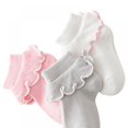 thumbnail image 3 of Little Baby Girl Princess Lace Ruffles Socks Set(Pack of 3), 3 of 6