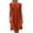 Orange, variant on Midi Dresses for Women,Women's Fashion Cotton and Linen Crewneck Loose Short Sleeve Solid Mini Dress