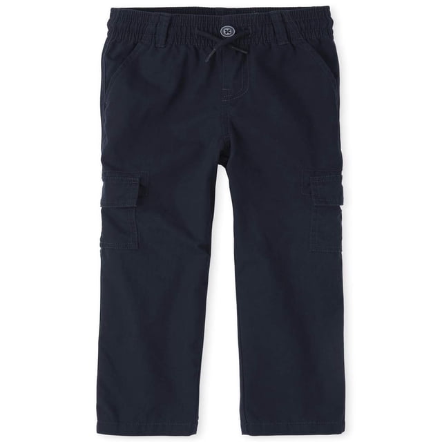 The Children's Place - Pantalones Cargo Ajustados para bebés y niños pequeños, New Navy Single, 6