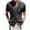 Black, variant on Men's Wrap Tie Side Shirt Short Sleeve Casual Solid Summer Beach Dress Shirts with Pockets