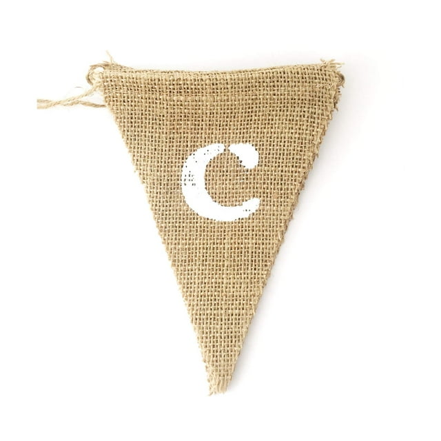 Lwr Crafts Banderines De Arpillera Con Forma De Triángulo Y Barra De Caramelo