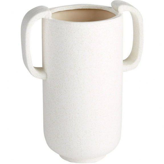 Cyan lighting - Dusty Miller - Large Vase-12.25 Inches Tall and 6.25 Inches Wide