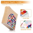 thumbnail image 5 of Yayeee Napkin Holder for Table Kitchen Paper Tissue Organization, Blue Colorful Circles, 5 of 8