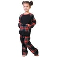 thumbnail image 5 of Angelina Christmas 2-Piece Set Matching Family Flannel Kangaroo Pocket Raglan Shirt with Pajama Pants, 5 of 7