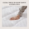 thumbnail image 5 of ZUNMOS Full Mattress Topper, Thick Bed Topper for Hot Sleepers, 5D Snow Down Alternative Overfilled Plush Pillow Top with 8-21 Inch Deep Pocket Mattress Cover, 75 x 54 Inch, 5 of 8