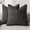 Charcoal, variant on otnbgsr A set of 2-piece decorative linen grid pillow set, neutral farmhouse retro cushion set, modern bohemian style home decoration sofa chair sofa bedroom living room, 18 x 18 inches