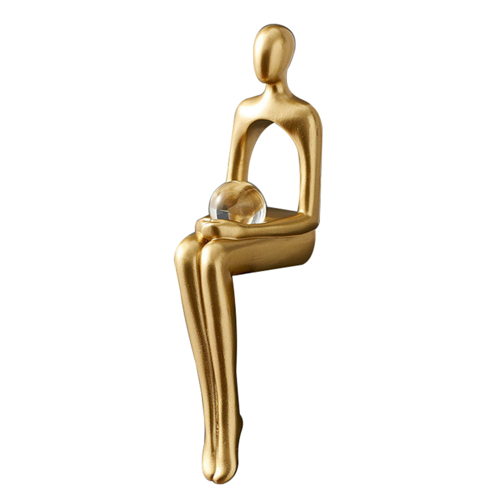 Thinker Statue Abstract Figure Sculpture Small Ornaments Resin Statue