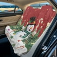 thumbnail image 2 of Xoenoiee Snowman Tree Candy Star Print Waterproof Sweating Car Seat Cover for Gym, Workout, Running, Swimming, Universal Fit Christmas Decoration Non-Slip Bucket Seat Protector for Cars SUV Trucks, 2 of 7