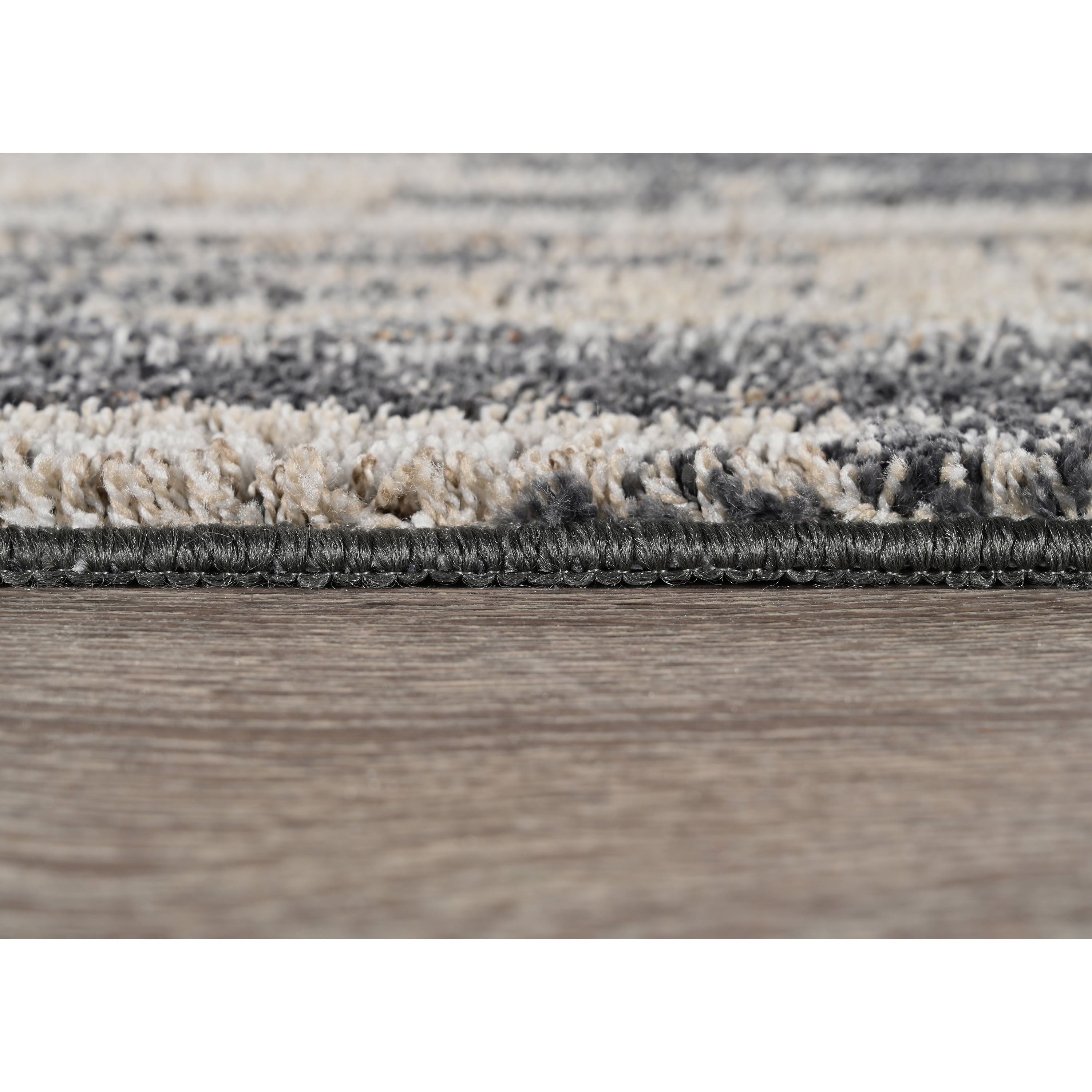(2 pack) Mainstays Jasper Gray Abstract Indoor Area Rug, 22" x 60"