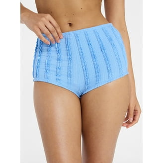 No Boundaries Scenic Route String Bikini Bottoms with Lettuce Edge