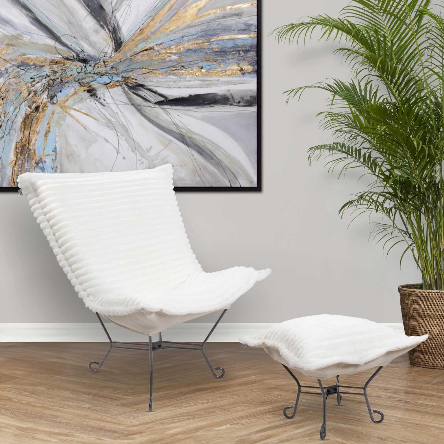 Puff Chair Shar Pei White/Natural