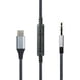 thumbnail image 3 of Cable de audio USB C NewFantasia con control remoto y micrófono para volumen, compatible con auriculares Sony WH-1000XM5, WH-1000XM4, WH-CH720N, WH-CH520, MDRXB650BT, MDR-XB950BT,, 3 of 8