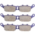 thumbnail image 1 of 3 Pair Brake Pads For Honda Kawasaki Suzuki Yamaha VT1100C2 1100 Carbon Fiber, 1 of 8