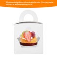 thumbnail image 4 of Estuches Para Magdalenas Con 1 Orificio, Regalo Con Cara De Ventana De 10 Piezas Para Bodas, 4 of 7
