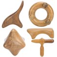 thumbnail image 3 of Masajeador De Cuerpo De Madera Fragante 5 Piezas Masaje De Raspado Corporal Duradero Hermoso Para Herramienta De Masaje De Raspado Para Hombres Mujeres Para Trabajadores ANGGREK Otros, 3 of 8