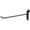 BLACK, variant on Only Hangers Commercial Deluxe Slatwall Hooks, 8", Black