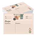 thumbnail image 2 of Recipe Card Stock 4x6 Inches 50 Sheets Blank Recipe Cards Blank Index CardsforRecipe Organization Cooking Kitchen Notes And Meal Tracking, 100 Pack Recipe Cards, Blank Cooking Index Cards, 2 of 5