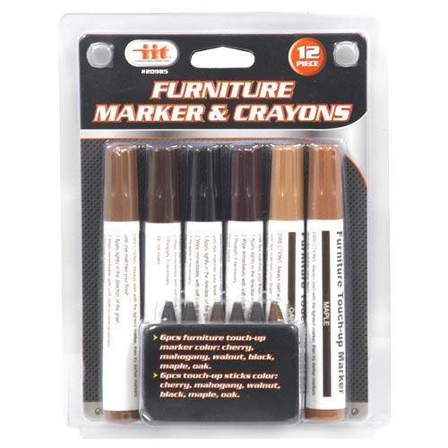 12 pc Furniture Marker & Crayon Touch up Set Furniture Stain Cherry
