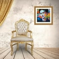 thumbnail image 3 of Stephen Chambers 15x15 Gold Ornate Wood Framed With Double Matting Wall Art Titled - Frida Graffiti Final, 3 of 6