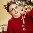 thumbnail image 6 of Hwkond Indoor Christmas Decoration Beautiful Christmas Decorations Bells Showers Window Porch Hanging Christmas Tree Christmas Home Decor Gifts,GoldA, 6 of 6