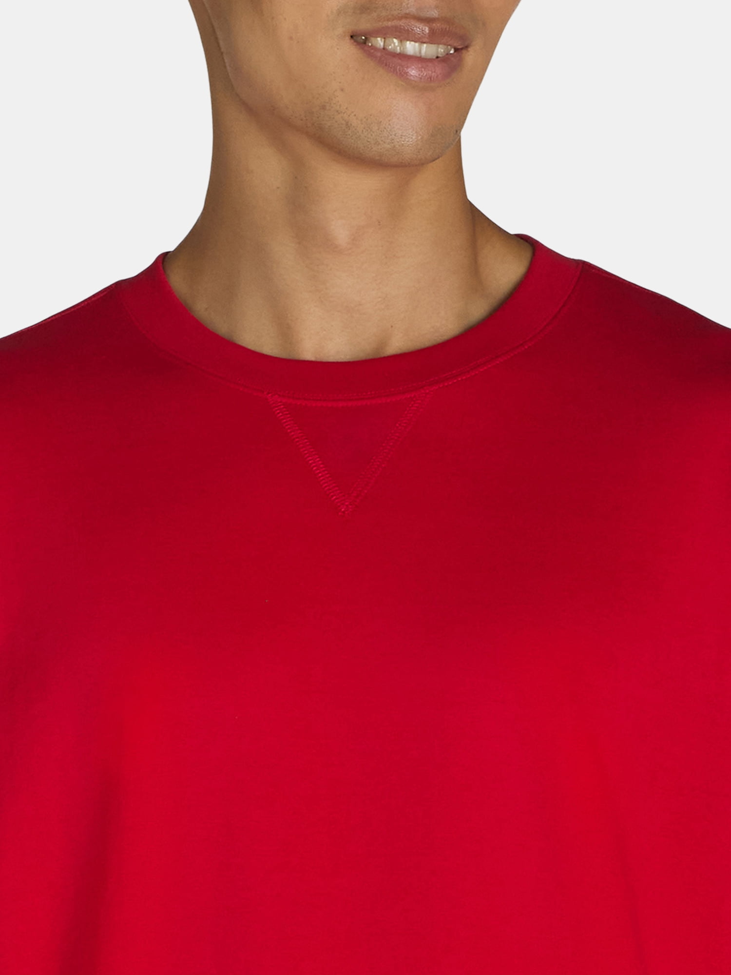 Athletic Works Men's & Big Men's Fleece Crewneck Sweatshirt, Sizes XS-3XL