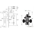 thumbnail image 4 of Mortise Lock Entry Lockset Deadbolt for Residential Commercial Backset 2-1/2" (Right Hand), 4 of 6