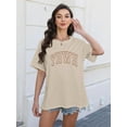 thumbnail image 3 of KimSoong Oversized Shirts for Women Christian YHWH Letter Print Tee Vintage Jesus Faith Inspirational Casual Tee Tops, 3 of 6