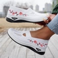thumbnail image 6 of Willtoo Embroidered Flower Orthopedic Shoes for Women Arch Support Work Shoes Lightweight Slip on Non Slip Walking Shoes Knitted Mesh Stretch Comfortable 2026 New Foam Shoes, 6 of 6