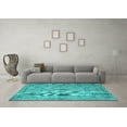 thumbnail image 3 of Ahgly Company Indoor Rectangle Persian Turquoise Blue Traditional Area Rugs, 6' x 9', 3 of 4
