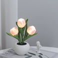 thumbnail image 6 of Led Simulation Tulip Night Light Fake Flower Table Lamp Ornaments For Home Living Room Desktop Decor, 6 of 9