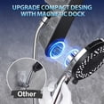 thumbnail image 6 of KESTE 12 Inch Shower Head with Handheld Combo, High Pressure Rainfall Showerhead with 9 Modes Handheld Shower, Magnetic Docking, Adjustable Dual Shower Heads for Bathroom, Silver Chrome, 6 of 10