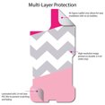 thumbnail image 4 of DistinctInk Custom SKIN / DECAL compatible with OtterBox Commuter for iPhone 11 Pro MAX (6.5" Screen) - Hot Pink Block Grey Chevron - Chevron Stripes Pattern, 4 of 5