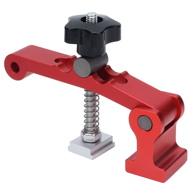 Abrazaderas de sujeción rápida, abrazaderas de riel en T Abrazaderas de riel en T de aluminio Clip fijo de escritorio para carpintería Lograr más VoborMX herramienta