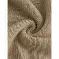 thumbnail image 5 of Fangasis Ladies Sweater Winter Warm Jumper Tops Long Sleeve Pullover Women Knitwear Knitted Sweaters Cozy Loungewear Khaki S, 5 of 6