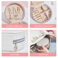 thumbnail image 4 of PU Leather Simple Jewel Box Multifunctional Ornaments Storage Box for Rings Earring Necklace, 4 of 7