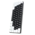 thumbnail image 1 of Clavier de Jeu Mécanique Portable, Rétroéclairé par DEL Compact 61 Touches Petit Clavier Filaire avec Multiples Modes RVB Compatible avec pour 98 NT 2000, pour OS X Ordinateur Portable PC, 1 of 7