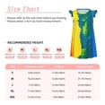 thumbnail image 3 of Fotbe Rainbow Colored Vestido de Dormir para Niñas de 3 a 10 Años, Mangas Cortas, Estilo Princesa, Pijama Camisón con Mangas Voladas-Medium, 3 of 6