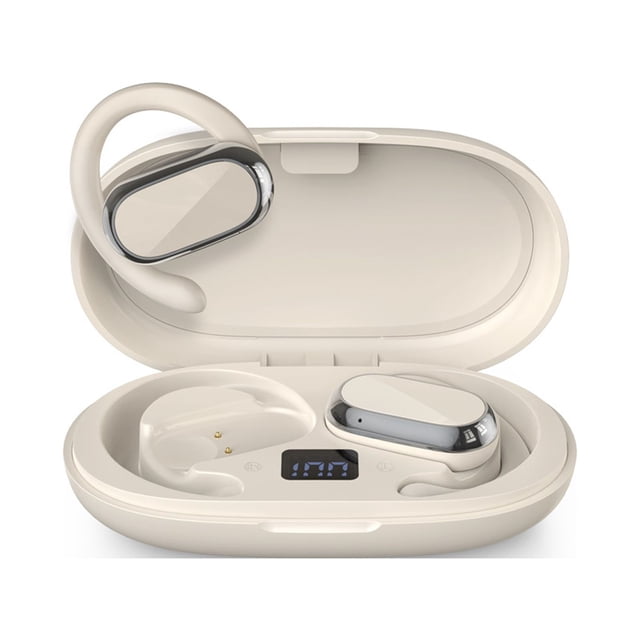 Auriculares Bluetooth Xihbxyly Liquidación de Verano Pantalla Digital Inalámbrica Deportiva Gancho para La Oreja