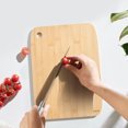thumbnail image 2 of Carote 3 Pc Bamboo Cutting Board Set with Handles, Eco-Friendly, 13-11-8 inch(Solid Bamboo), 2 of 7
