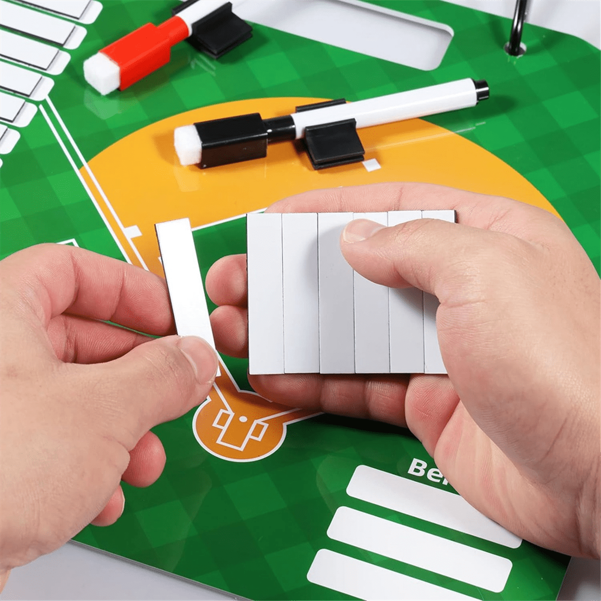 Magnetic Baseball Lineup Board, Dry EraseCoach Lineup Board, Reusable Softball Lineup Board for Baseball Coaching