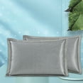 thumbnail image 6 of Qholemyo Summer Cool Ice Silk Pillow Covers Hotel Quality Washable Concise Style Queen Size Pillowcase For Adult Home Goods, 6 of 6