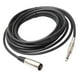 thumbnail image 1 of Cable de Audio XLR Perfke Macho a 6,35 mm Macho para Amplificador Mezclador de DJ Negro 10 Pies, 1 of 7