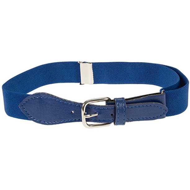 royal blue leather baseball belt